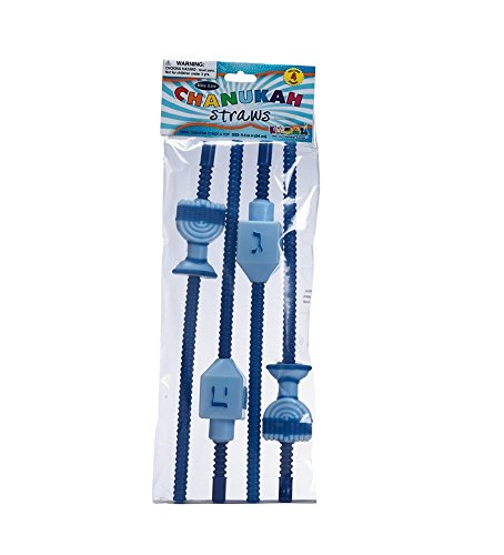 Rite-Lite Judaica TYN-2-CR Chanukah Straws miniatura 1
