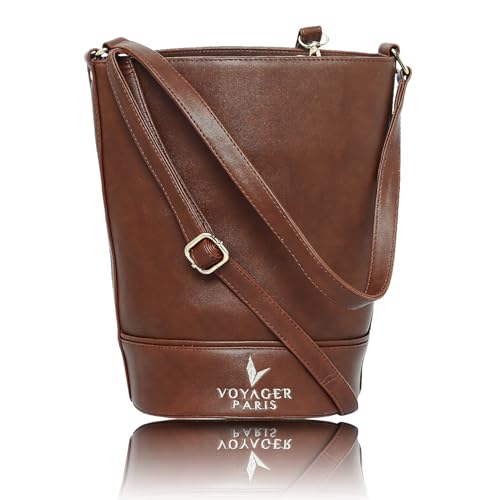 Image of Camelia Bucket Bag | Women Vegan Leather Shoulder bag | Adjustable Sling Strap | Larger Capacity Tall Bag | | Ideal For Shopping Office & Travel