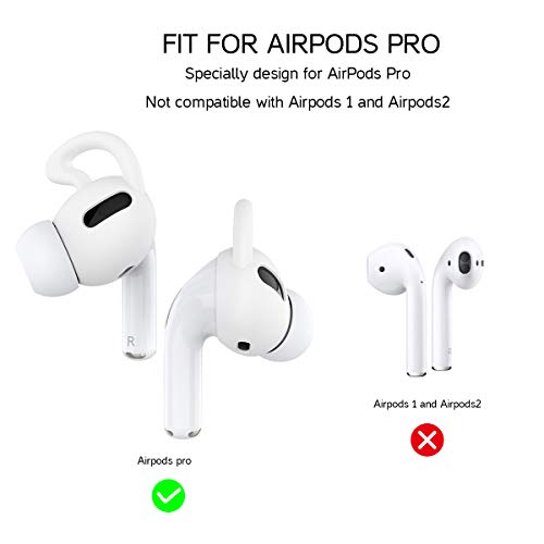 Wiki VALLEY Oorhaken voor Airpods Pro, 3 paar siliconen oordopjes, anti-verlies-oorhaken, compatibel met Apple Airpods… - Afbeelding 5