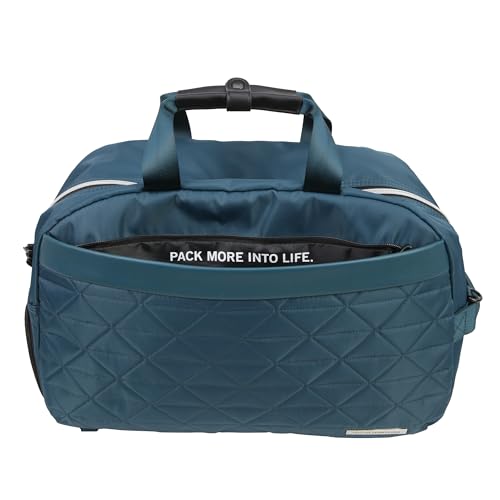 Image of Kenneth Cole REACTION Emma 15 inch Convertible Duffel Carry On for Gym and Travel Bag, Deep Teal