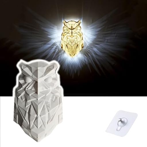 ZVO Bald Búho Wall Light, 3D Animal Búho LED Aplique de Pared Lámpara de Sombra, Lámpara 3D Águila Decoración de Pared, Estatua Animal de Resina Funciona con Pilas, Luz Nocturna para Jardín | Ya disponible en tu tienda friki favorita! En mundofriki.es! ZVO Bald Búho Wall Light, 3D Animal Búho LED Aplique de Pared Lámpara de Sombra, Lámpara 3D Águila Decoración de Pared, Estatua Animal de Resina Funciona con Pilas, Luz Nocturna para Jardín | Ya disponible en tu tienda friki favorita! En mundofriki.es!