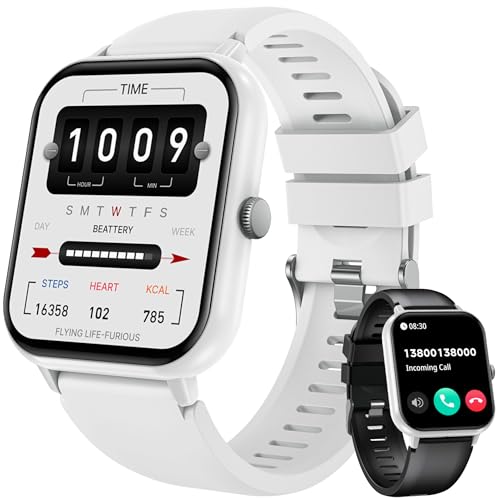 Smartwatch Fitnessuhr Armbanduhr Telefonfunktion Uhren - Smart Watch Damen...