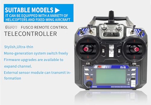 Image of FS-i6 6CH 2.4GHz AFHDS RC Transmitter w /FS-iA6B Receiver for RC Multirotor Helicopter Airplane Glider Quadcopter