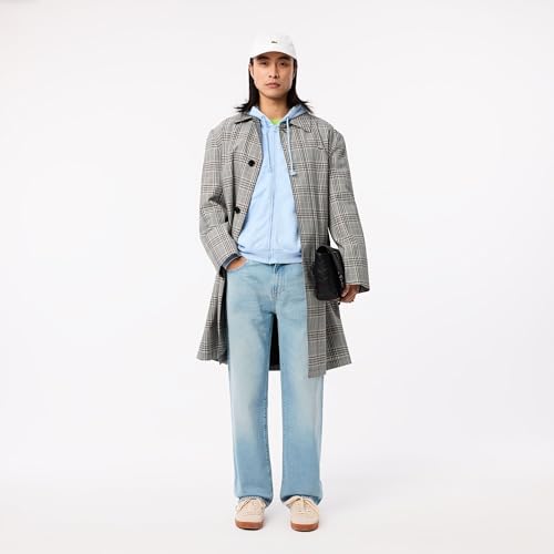 Lacoste Men's 5 Pocket Straight Cut Indigo Jeans, Washed Bleach, 31/344