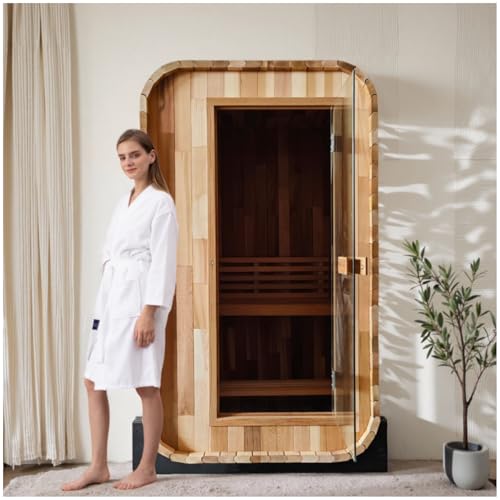ZONEMEL 2-Person Outdoor Sauna with Heater and Glass