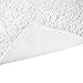 Vdomus High Absorbent Bathroom Rug Mat - Plush Non-Slip Bath Mats for Bathroom Floor, Tub, and Shower - Soft and Extra Thick Toilet Rugs - White, 39'' X 22''