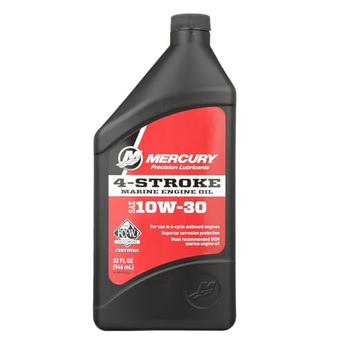 Aceite Mineral para Motor Marino 10W-30 Mercury 1 Quart miniatura 1