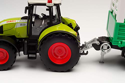 Herpa 84184013 Sp CLAAS Arion 540 Viehanhänger Traktor/Bulldog zum Spielen und als Geschenk, Mehrfarbig – Bild 3