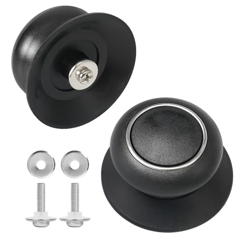 2PCS Universal Pot Lid Knobs Replacement Knob, Heat Resistant and Prevent Static Electricity Replacement Pan, Easy Installation for Casserole Glass Pot Lid Knob