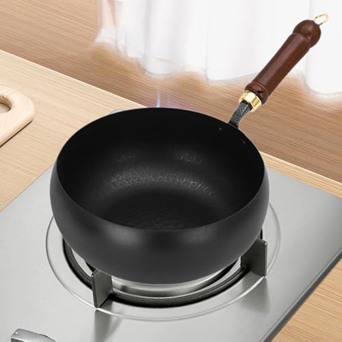 Wok Pan con mango de madera y revestimiento antiadherente miniatura 3