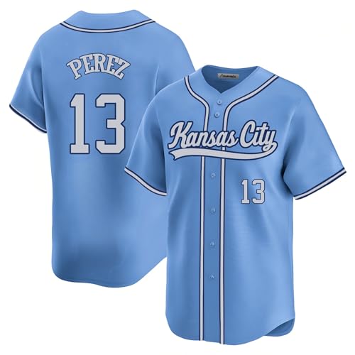 Custom Mens/Women/Youth Kansas City Baseball Stitched T-Shirt for Sports Fan