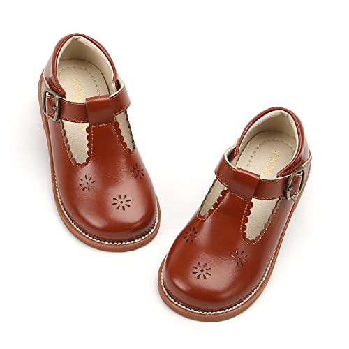 Image of PHIRAMIN Toddler Girl Mary Jane Dress Shoes-Little Girl School Uniform Shoes for Wedding Party