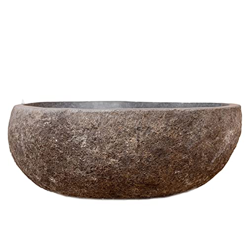 Tokoindah Steintrog Vogeltränke - Handgefertigt Aus Naturstein Frostfest