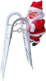 2020 Electric Santa Claus Climbing Ladder Christmas Decoration,Creative Christmas Tree Hanging...