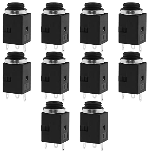 10 piezas conector estéreo 3.5mm 3 polos hembra miniatura 1