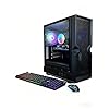 STGAubron Computadora de escritorio para juegos, Radeon RX 580 16G, Intel Core i7 hasta 3.9G, 16G RAM, SSD 512G, WiFi 600M, BT 5.0, ventilador RGB x3, Windows 11 Home