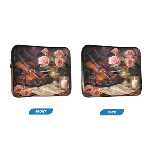 Funda Vintage para Laptop 13-14 Pulgadas con Diseño Rosas miniatura 2