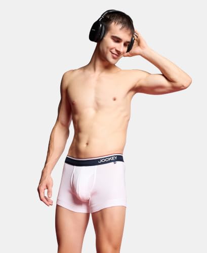 Image of Jockey UI22 Men Super Combed Cotton Rib Trunk with Ultrasoft Waistband