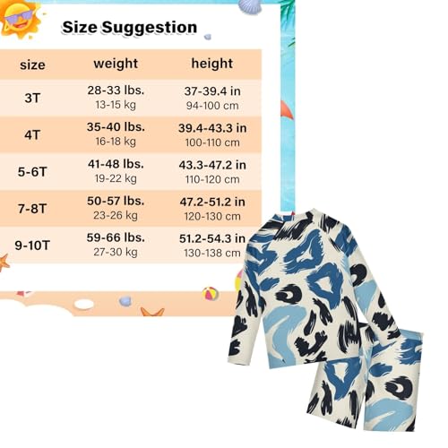 Traje de baño de 2 piezas anti rozaduras con protección UV para niñas de 3 a 10 años 3
