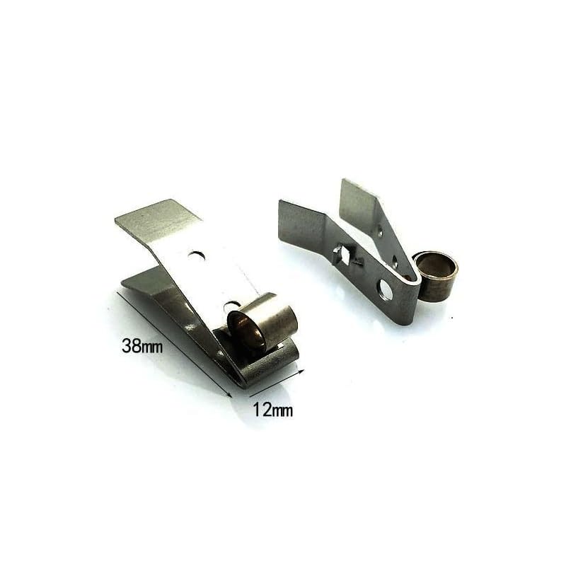Portaspazzole in carbone con morsetto a molla in acciaio inossidabile da 5 pezzi - Anello elastico con clip di compressione durevole for generatori e officine(13X58MM)