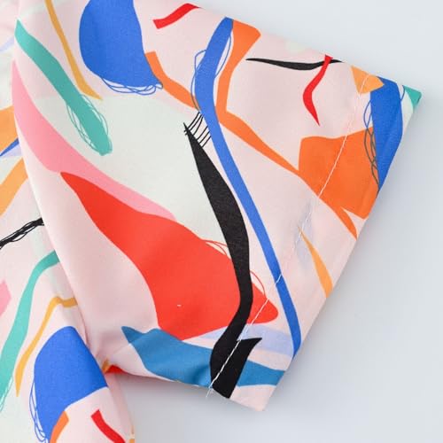 Boys Hawaiian Shirt Tropical Short Sleeve Cool Cute Casual Button Down Tops for Kids Toddler Baby Summer Beach Clothes3