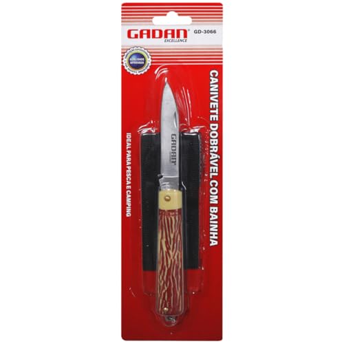 Canivete Dobrável com Bainha: O Companheiro Ideal para Pesca e Camping!