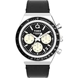 Timex Q Men's 40mm Watch – Black Dial Silver-Tone Case Black Bracelet