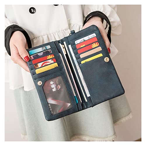 Leather long wallet with zipper coin purse large-capacity wallet card case Ladies wallet coin purse card wallet & card cases2