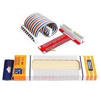 Raspberry Pi Gpio Adapter Plate Gold Plug-In + Mb-102 830 Points Breadboard + Gpio Cable Kit (B01N9O5H7U) Amazon Price History, Amazon Price Tracker