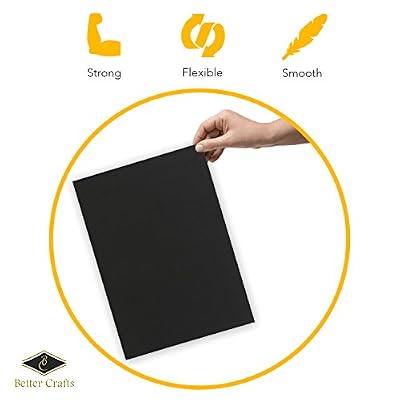 Eva Foam Sheets in Black, 9x12 Inches, 6mm- Extra Thick! Great Craft Foam Paper (1)