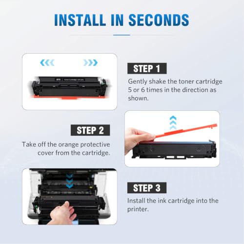 Image of 075 Toner Cartridge Set Compatible for Canon MF665CDW MF662Cdw LBP646Cdw | Replacement for Canon 075 Toner Cartridge Set Color imageclass MF665Cdw MF662Cdw MF663Cdw LBP646Cdw LBP647Cdw Printer 4 Pack