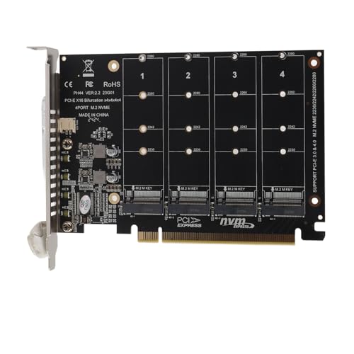 KALEA-INFORMATIQUE Extension de Type Riser Adaptateur pour Port M2 PCIe NVMe M Key vers PCIe x16 Femelle. Longueur 20cm
