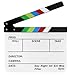 Produktbild JOYOOO Acryl Schindel Dry Erase Director Film Film-Scharnierventil Cut Action-Szene Clapper Board Slate mit bunten Sticks 9.6 * 11.7"/ 25x30cm