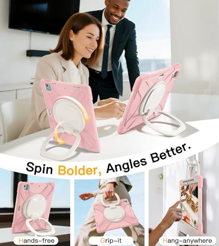 Coque iPad Air 13 antichoc silicone rose pour protéger des chutes