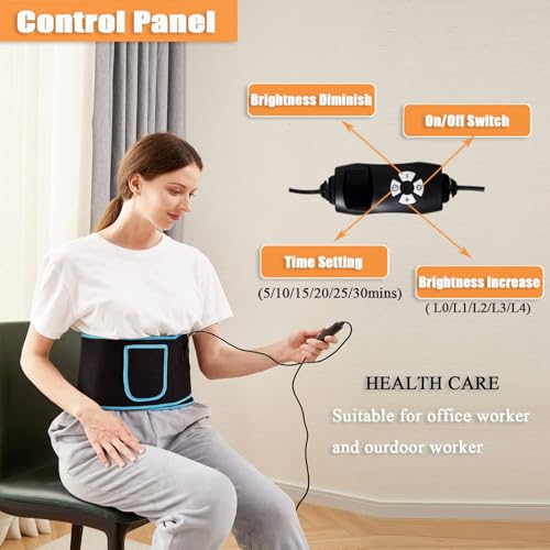 Waist Belt red Light Lamp for Body Belt Device,Wearable Pad Deep Wrap with Timer - Image 3