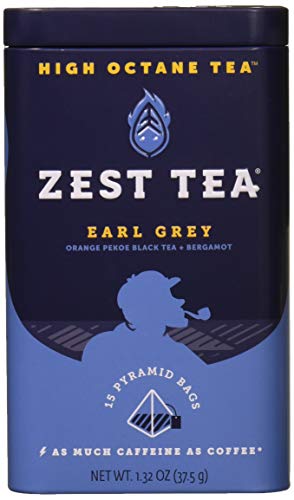 Zest Tea Premium Energy Hot Tea, High Caffeine Blend Natural & Healthy Traditional
