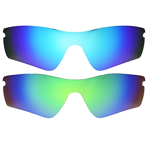 Lentilles de rechange Radar Path bleu vert pour réparer vos verres de sport rayés