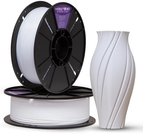 Voolt3D - Filamento PLA Branco Dental 1kg 1.75mm - Para Impressor...