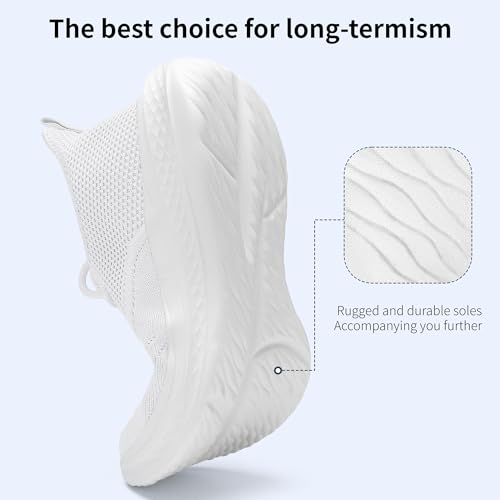 Image of VAMJAM Men's Running Shoes Slip On Walking Shoes Non Slip Lightweight Workout Breathable Gym Sneakers Fashion Mesh Sneakers