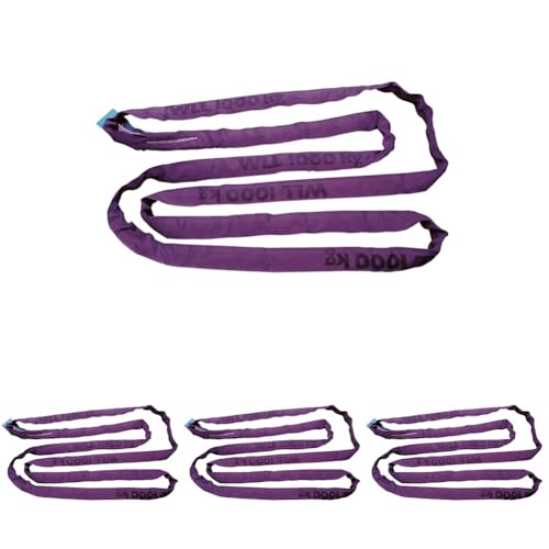 Kerbl Sangle Ronde, capacité de Charge : 1 t/2 t - Circonférence : 3 m - Double Gaine (Lot de 4)