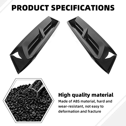SQQP Tail Light Lamp Guard Cover Trim, Rear Light Frame Exterior Accessories Kit 2Pcs Compatible with 2016-2018 Chevrolet Camaro(Smoked Black)