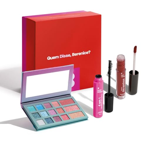 Combo: Paleta de Maquiagem Multifuncional + Máscara Para Cílios 4...