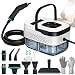 Handheld Steam Cleaner, 2500W Pressurised Steamer Cleaner with 4 Bar Pressure, 6 Steam Levels, 1250ml Portable Steamer & 11 Accessories for Kitchen, Bathroom, Grout, Windows, Upholstery and Car