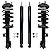 Pair of (2) Front Complete Coil-Spring Strut Assembly Set & 2 Rear Shock Absorbers for 2008-2012 Ford Escape - [08-11 Tribute, Mariner]