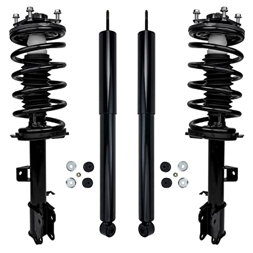 Image of Detroit Axle - Struts Shocks for 2008-2012 Ford Escape Mercury Mariner Mazda Tribute 2009 2010 2011, 2 Front Ready Struts, 2 Rear Shock Absorbers Replacement