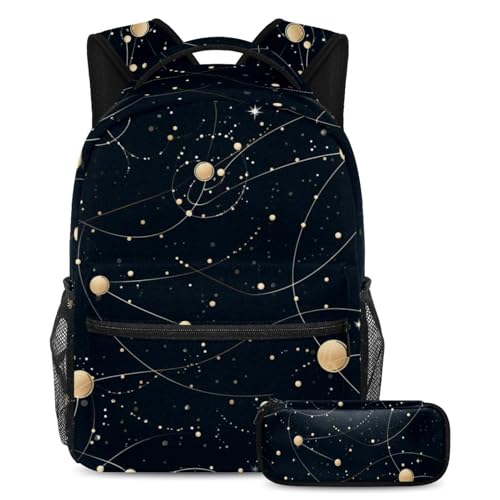Cartable galaxie constellation vierge pour la rentrée scolaire des enfants sac de cours