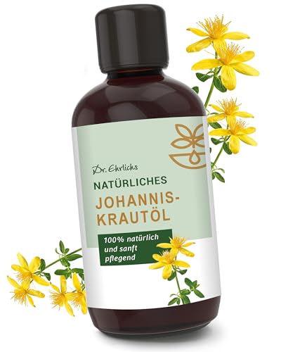 Dr. Ehrlichs Gesundkatalog Johanniskrautöl - Naturreines Pflege-Öl für Wunden und Narben - natürliches Hautpflege-Öl - Hautöl - Rotöl - 100 ml