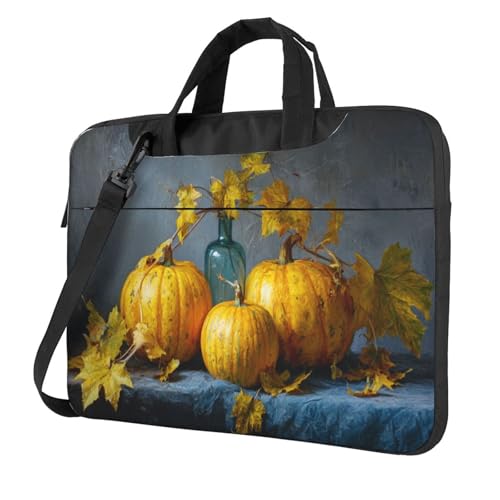 Housse PC portable 39,6 cm antichoc rembourrée étui imprimé feuilles automne