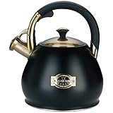 Tea Kettle Stovetop Whistling Kettle Teapot, 3Quart Tea Pot Stainless Steel...