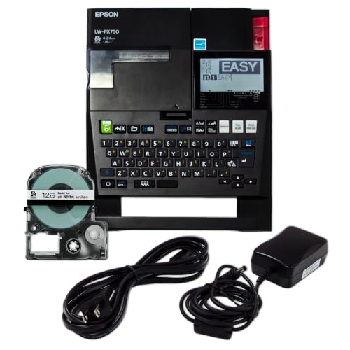 LABELWORKS Epson LW-PX750 Industrial Label Maker Kit - Portable Handheld